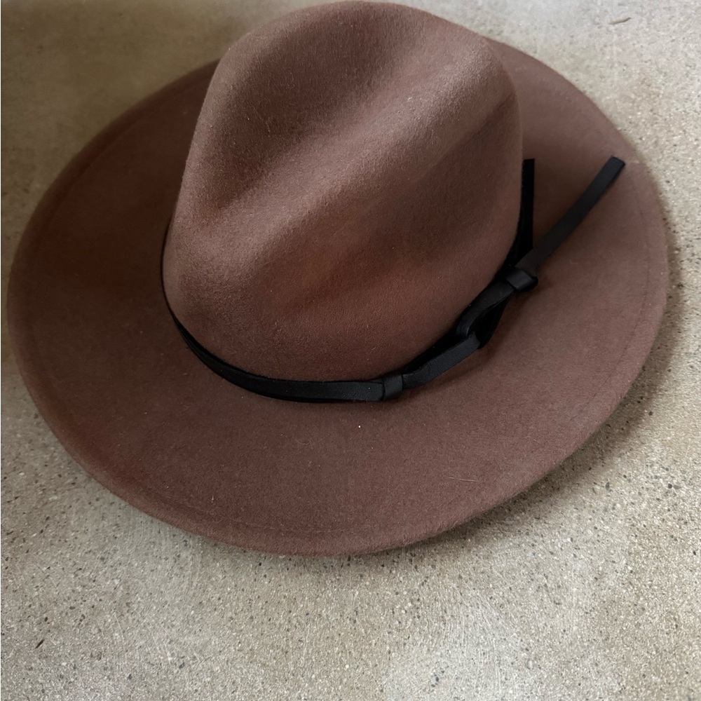 Girls 100% Wool Brown Fedora Hat by Jacks Surfoards